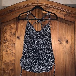 St. John’s Bay black/white print tankini size 16